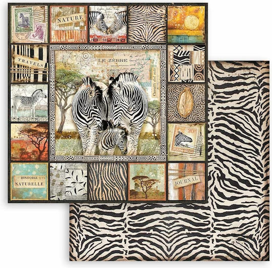 Stamperia Savana Scrapbooking Beidseitig 190gr/m² 10 Blätter 10Stück SBBL103