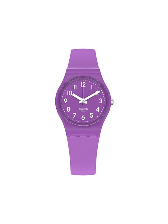 Swatch Καουτσούκ Λουράκι Μωβ 12mm