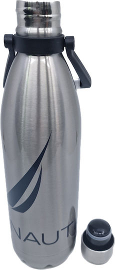 Nautica Bottle Thermos Stainless Steel 1lt Silver