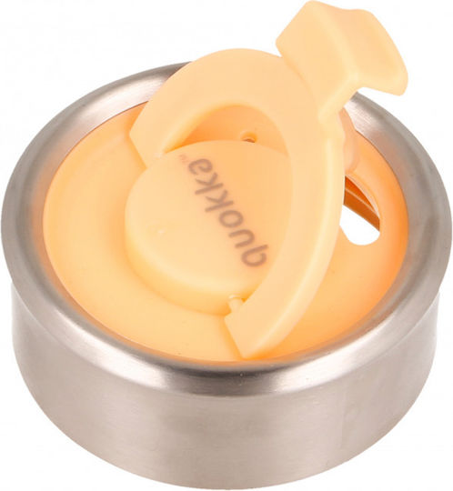 Quokka Ποτήρι Θερμός Ανοξείδωτο BPA Free 400ml Πορτοκαλί με Επιστόμιο