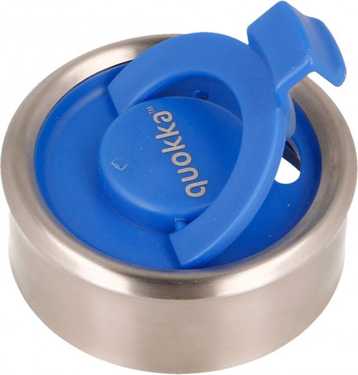 Quokka STEEL Glass Thermos Stainless Steel BPA Free 400ml Blue with Mouthpiece