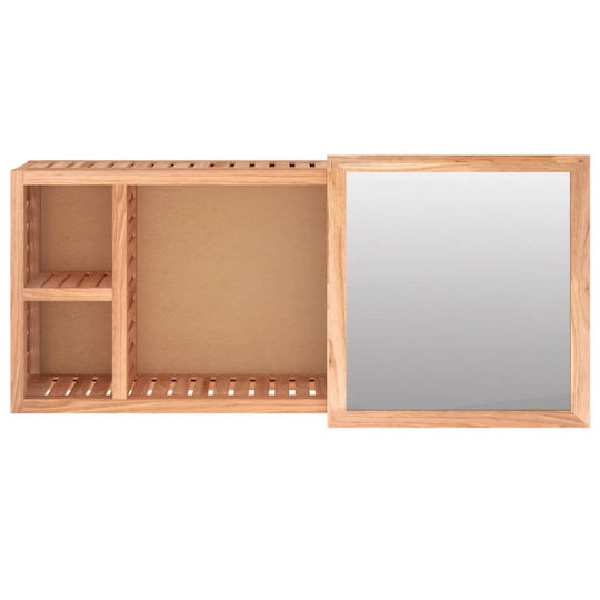 vidaXL Ντουλάπι Μπάνιου 80x17x34cm Καρυδί