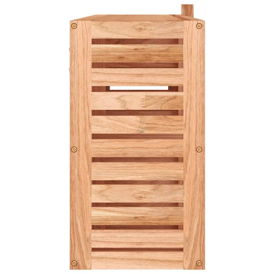 vidaXL Ντουλάπι Μπάνιου 80x17x34cm Καρυδί