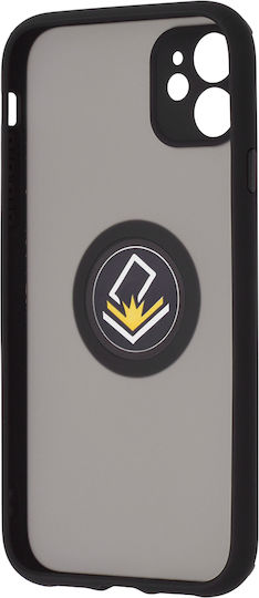 Techsuit Glinth Umschlag Rückseite Metallisch Magnetisch Schwarz (iPhone 11)