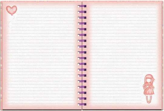 Santoro Gorjuss Notebook Spiral with Blank Pages and Pen Holder Multicolour