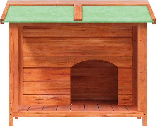 vidaXL Hundehaus Hölzernes Außenbereich Braun 96x87x80.5cm