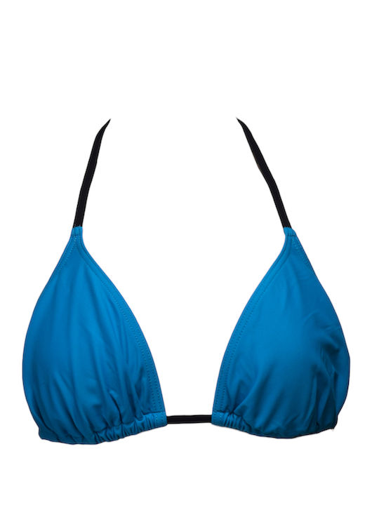 Bikini Set Triangle Top & Slip Bottom with Laces with Adjustable Straps Blue
