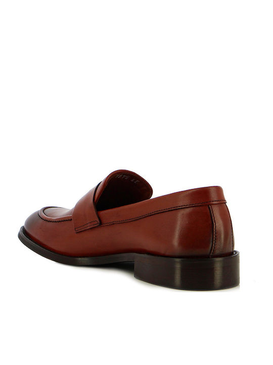 Men's Leather Moccasins Tabac Brown