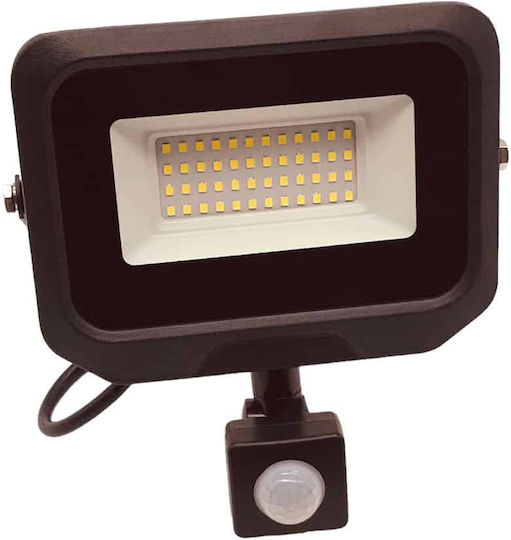 Elmark Stellar Helios50 Στεγανός Προβολέας LED 50W Ψυχρό Λευκό 5500K με Αισθητήρα Κίνησης IP65