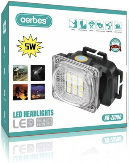 Aerbes Rechargeable Headlamp LED Black
