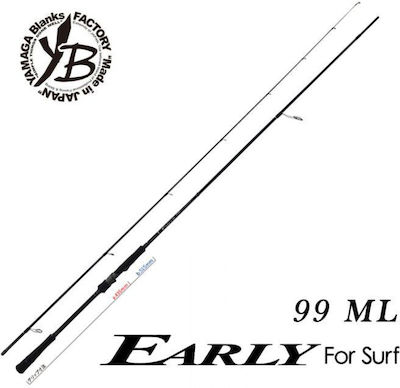 Yamaga Blanks Early For Surf 99ML Καλάμι Ψαρέματος για Spinning 2.98m 7-35gr