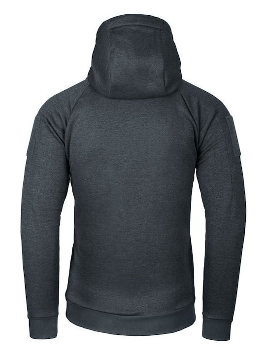 Helikon-Tex Urban Tactical Hoodie (Fullzip) - Melange Schwarz/Grau