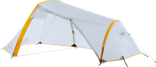 Ferrino Lightent Pro 2 Camping Tent Tunnel Gray with Double Cloth 4 Seasons for 2 People Waterproof 3000mm 120x225x100cm
