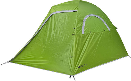 Grasshoppers Dorset 4 Σκηνή Camping Igloo Πράσινη με Διπλό Πανί 3 Εποχών για 4 Άτομα 415x245x145εκ.