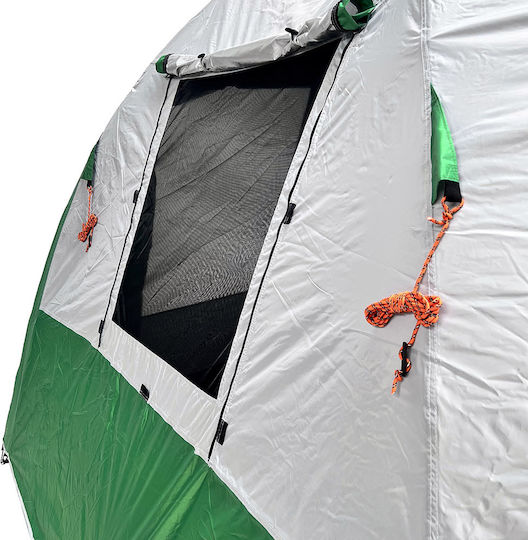 Bigfour Quatro Camping Tent Tunnel Green with Double Cloth 3 Seasons for 4 People 220x240x180cm