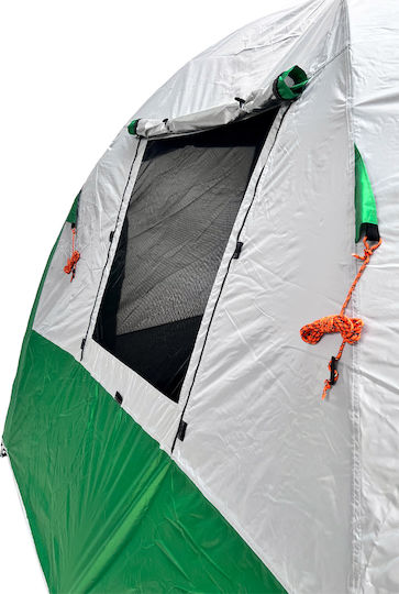 Bigfour Quatro Camping Tent Tunnel Green with Double Cloth 3 Seasons for 4 People 220x240x180cm