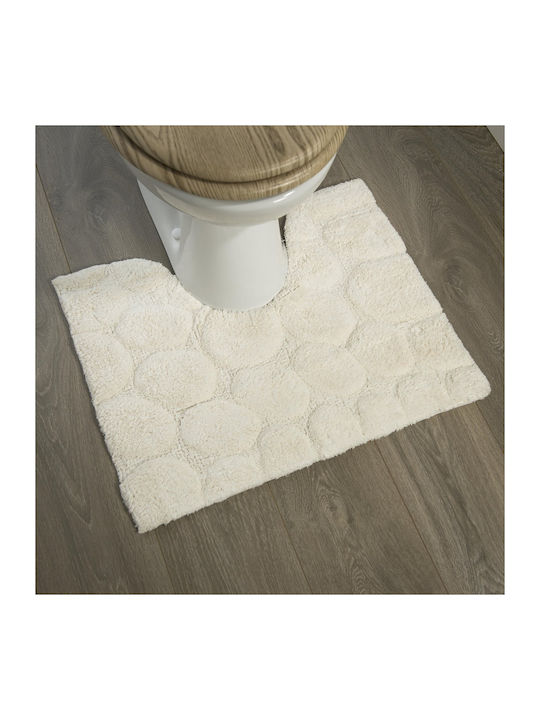 Sealskin Bath Mat Cotton Toilet Pebbles 294416410 Ivory 50x60cm