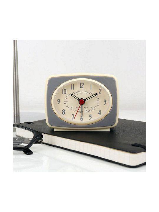Kikkerland Ceas de Masă cu Alarmă Grey AC14-GR