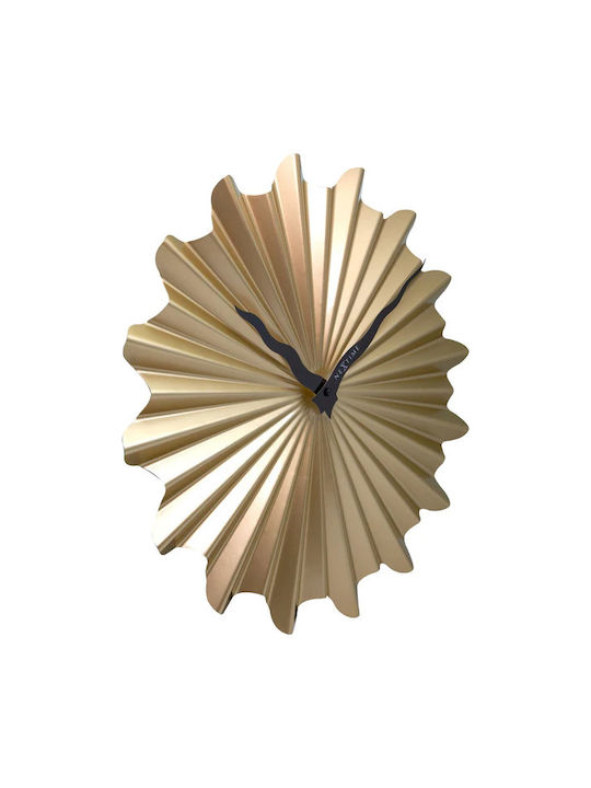 Nextime Silent Wall Clock Metallic Gold