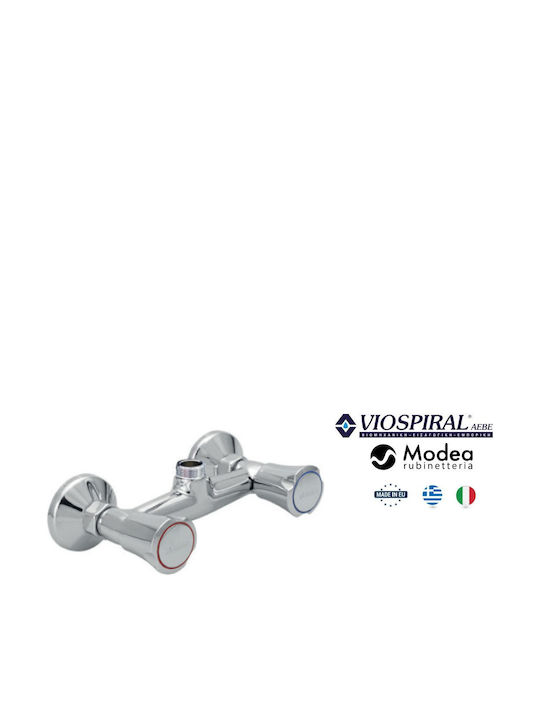 Viospiral Corona Optimum Μπαταρία Ντουζιέρας Ασημί Viospiral Corona Optimum Μπαταρία Ντουζιέρας Ασημί