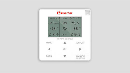 Inventor Matrix Αντλία Θερμότητας 4.25kW Μονοφασική 65°C Split