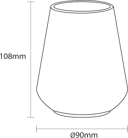 Sealskin Conical Настолен Чаша за нея Порцелан Черен