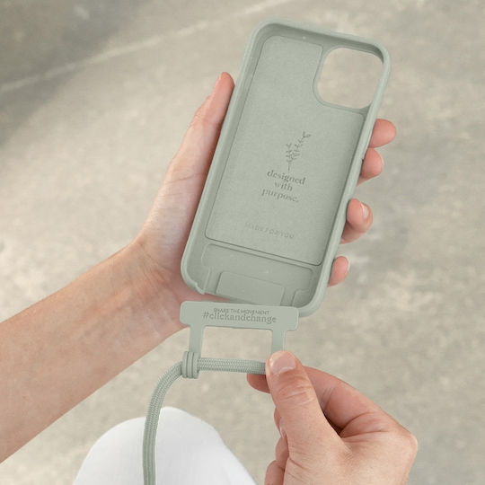 Woodcessories Back Cover with Strap Green (iPhone 14 Pro Max)