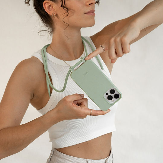 Woodcessories Back Cover with Strap Green (iPhone 14 Pro Max)