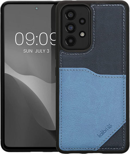 Kalibri Back Cover Piele artificială Albastru (Galaxy A53)