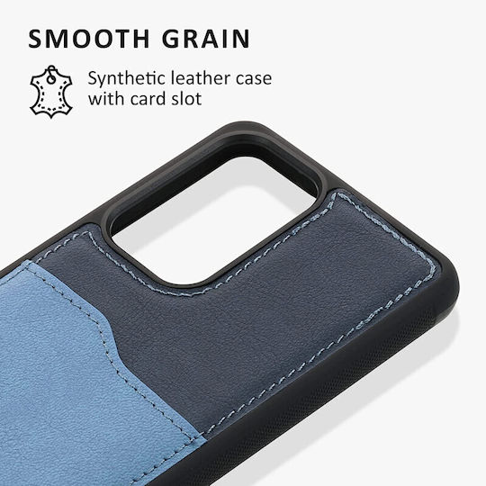 Kalibri Back Cover Piele artificială Albastru (Galaxy A53)