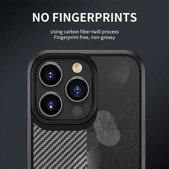 iPaky Carbon Fiber Задна корица Пластмаса Син (iPhone 14 Plus)