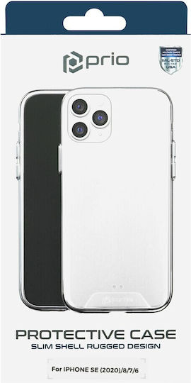 Prio Protective Cover Back Cover Σιλικόνης 1.2mm Διάφανο (iPhone 5/5s/SE)