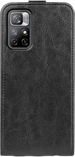 Erbord Vertical Flip Δερματίνης Μαύρο (Poco M4 Pro 5G / Redmi Note 11s 5G)