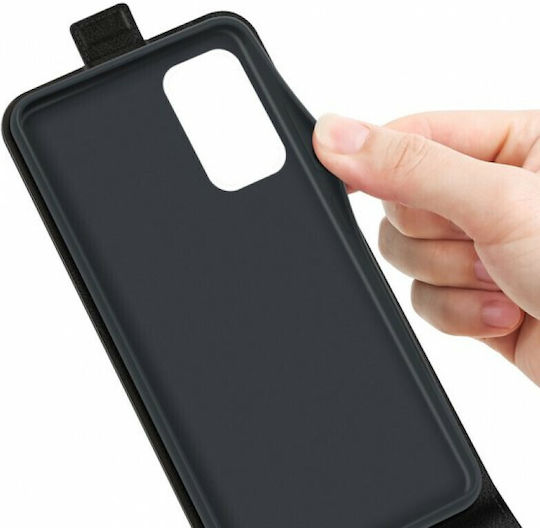 Erbord Vertical Flip Δερματίνης Μαύρο (Poco M4 Pro 5G / Redmi Note 11s 5G)