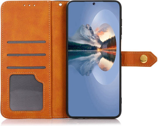 Khazneh Leather Wallet Synthetic Leather Black (Huawei Nova 10)