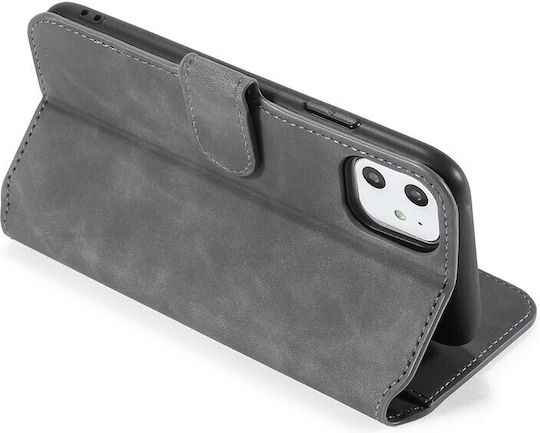 DG.MING Retro Wallet Synthetic Leather Gray (iPhone 11)
