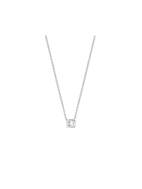 Ti Sento Necklace from Silver with Zircon