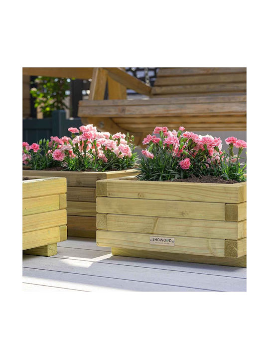 Showood Γλάστρα Ξύλινη Καφέ 40x40x21εκ.