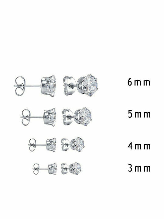 Asimi Body Piercing Earrings made of Silver with Stones
