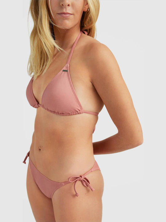 Bikini Set Triangle Top & Slip Bottom Pink
