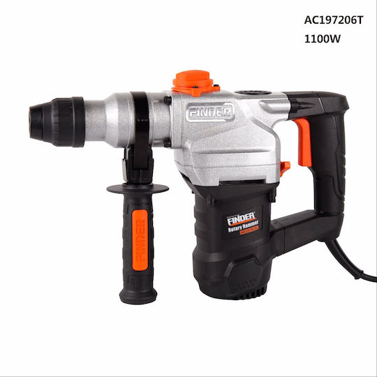 Finder Ciocan Rotopercutor Electric de 1100 W cu Mandrină SDS Plus