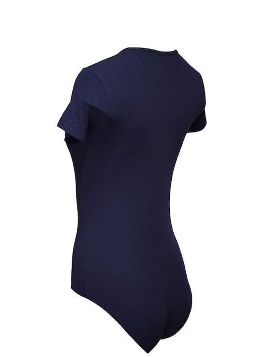 Short Sleeve Bodysuit Navy Blue