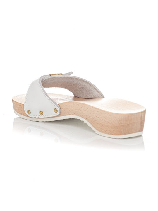 Sunshine Leather Women's Flat Sandals Anatomic in Beige Color