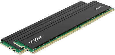 Crucial Pro 64GB DDR4 RAM mit 2 Modulen (2x32GB) und Geschwindigkeit 3200 für Schreibtisch