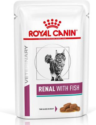 Royal Canin Renal Wet Food for Cats for Kidney Diseases In Pouch with Fish 1pc 85gr