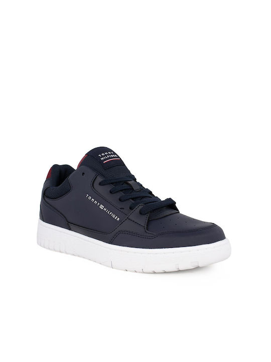 Tommy Hilfiger TH Basket Ανδρικά Sneakers Navy Μπλε