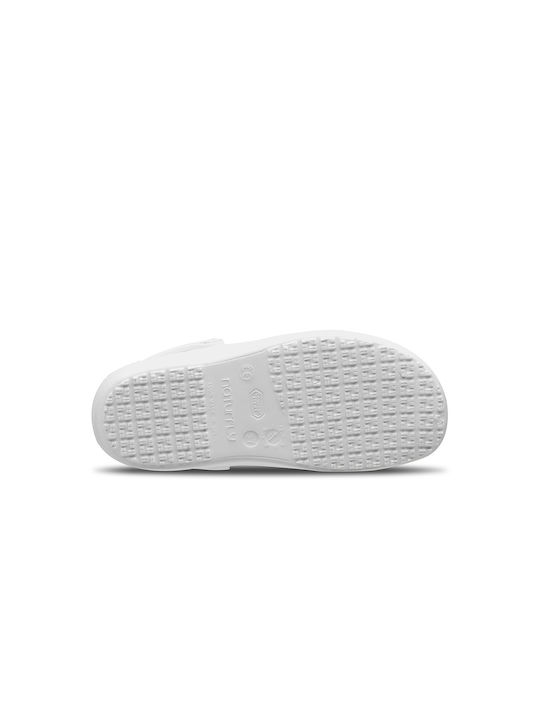 Feliz Caminar Sirocos Anatomic Clogs White 050502