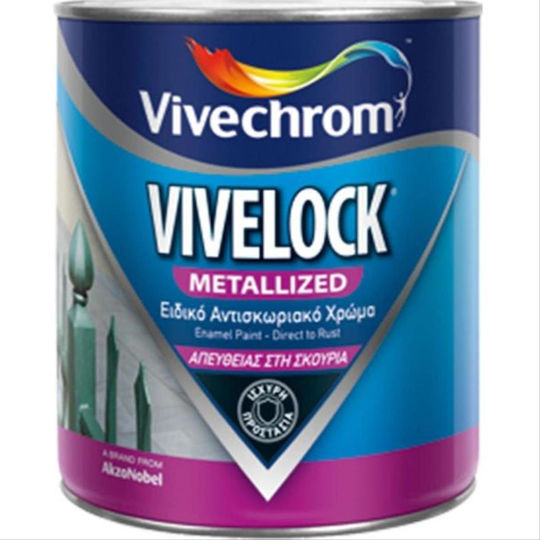 Vivechrom Цвят Инхибитор на корозията Разтворимо Vivelock 0.75лт Злато Металик