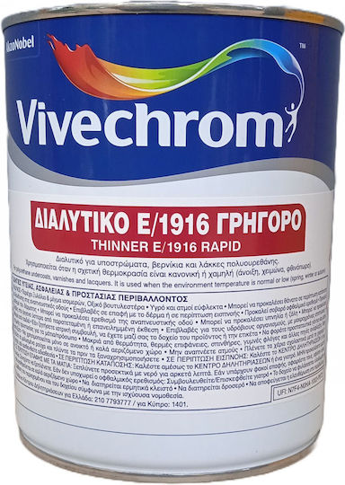 Vivechrom Thinner E/1916 Quick Transparent 750ml 5175008