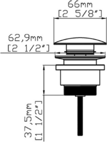 Karag G9800a Valve Sink with Overflow Silver
